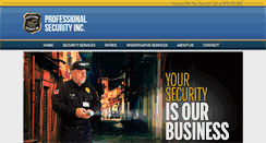 Desktop Screenshot of professionalsecurityarkansas.com