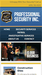 Mobile Screenshot of professionalsecurityarkansas.com